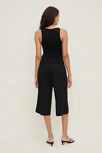 Leo Linen Capri Pants