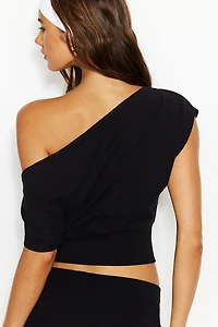 StretchTerry™ Off Shoulder Top