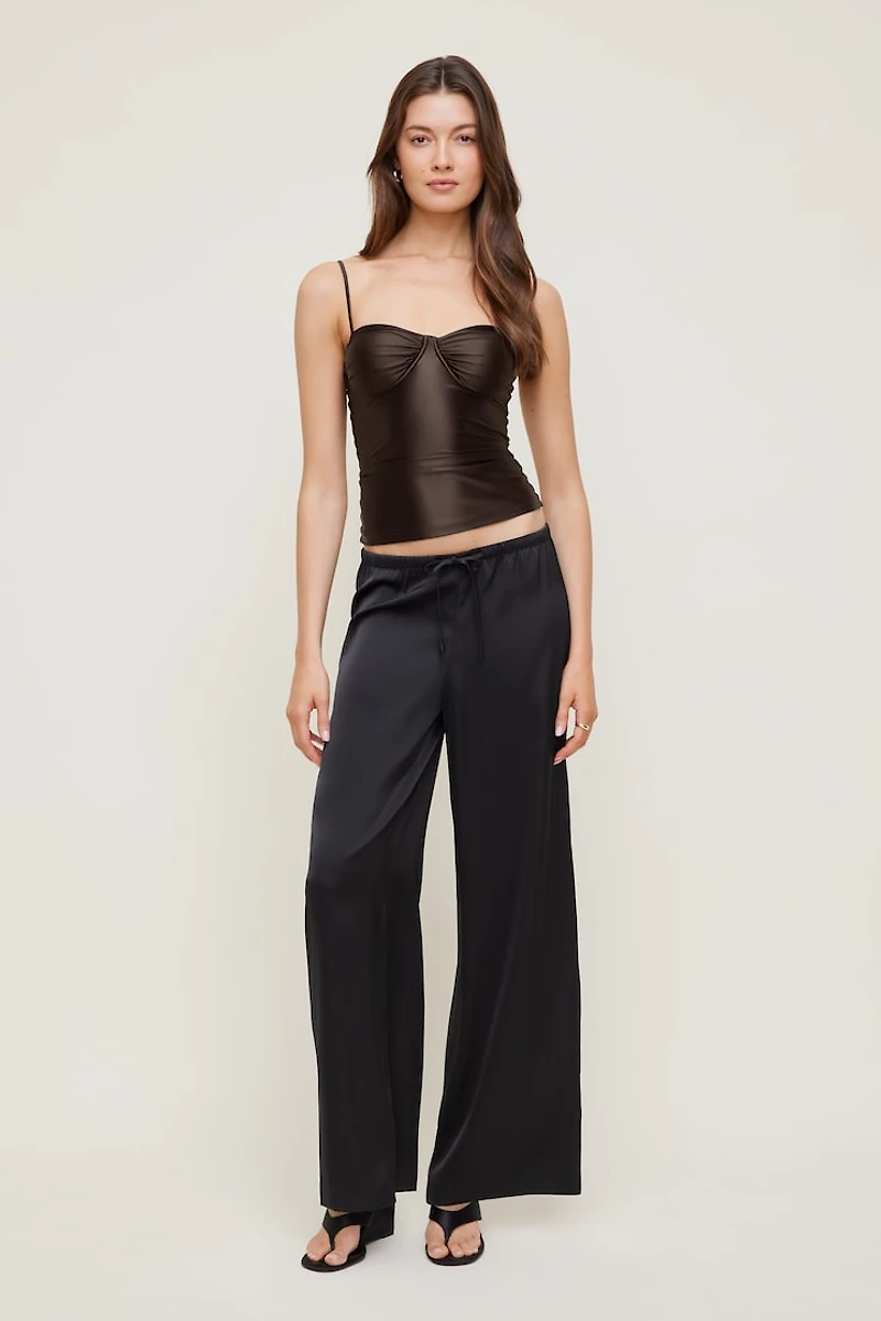 Monet Stretch Satin Top