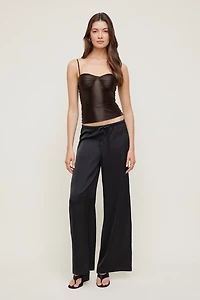 Monet Stretch Satin Top