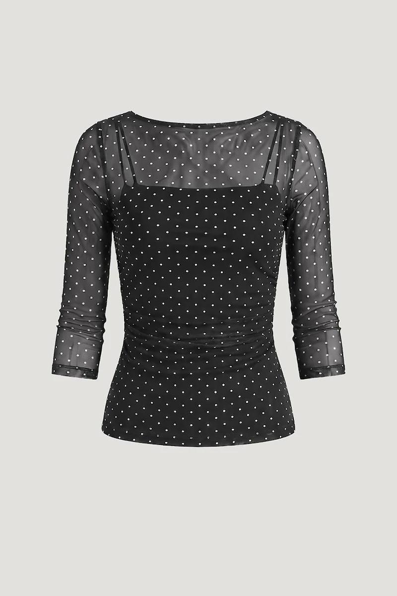 Maude Mesh Top