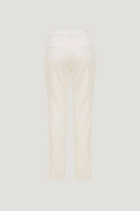 Pantalon ajusté à jambe droite taille haute