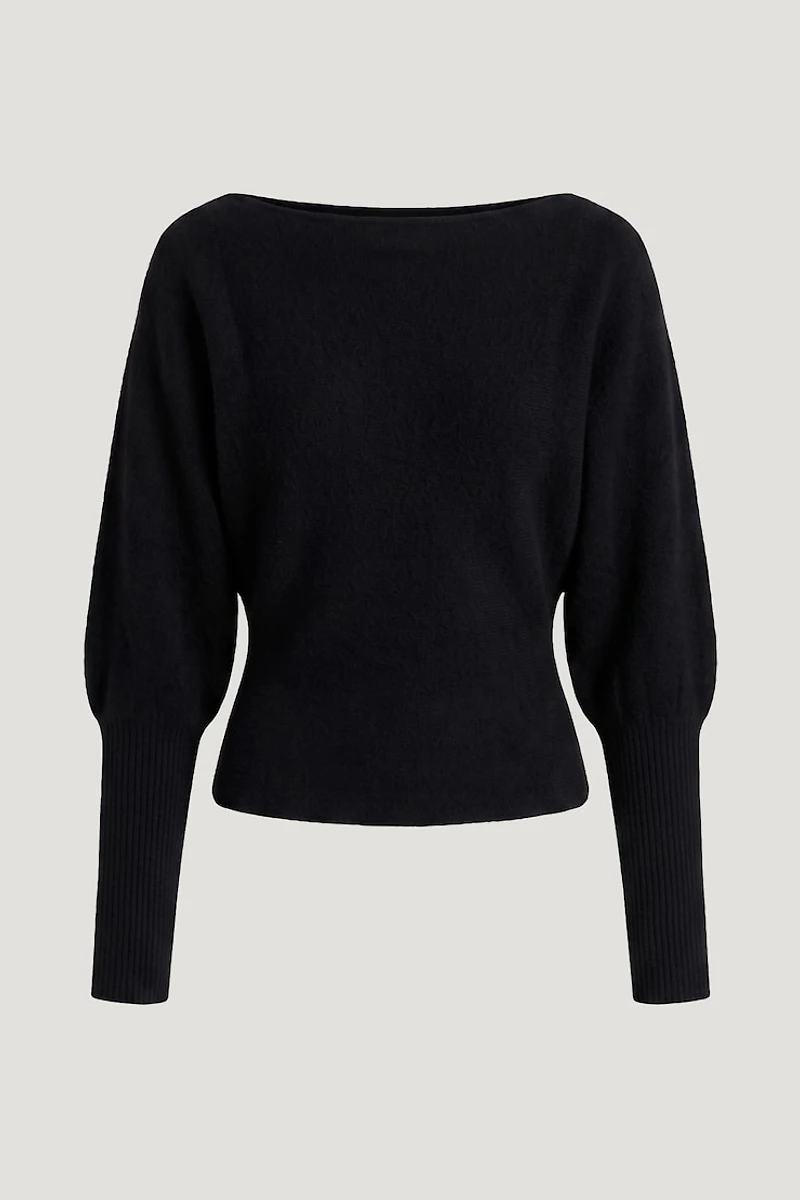 Cinched Boat Neck Sweater
