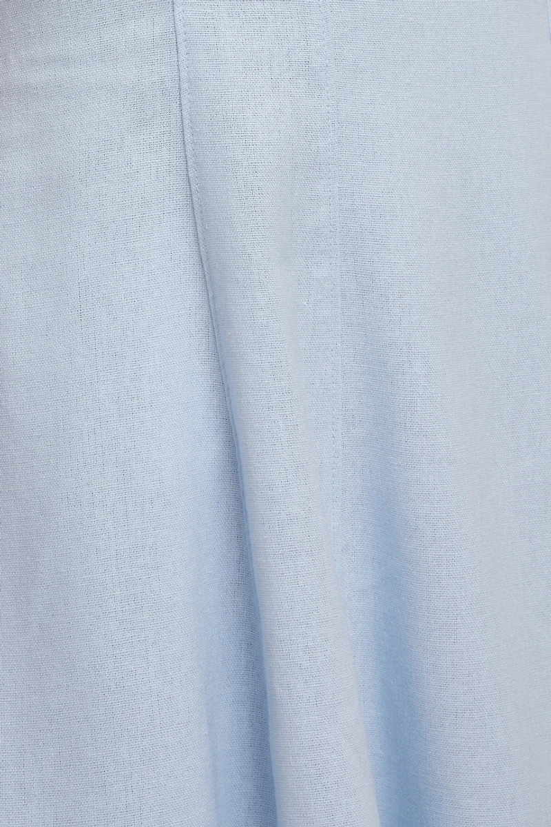 Ivory Linen Mini Dress