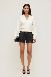 Lace Satin Shorts