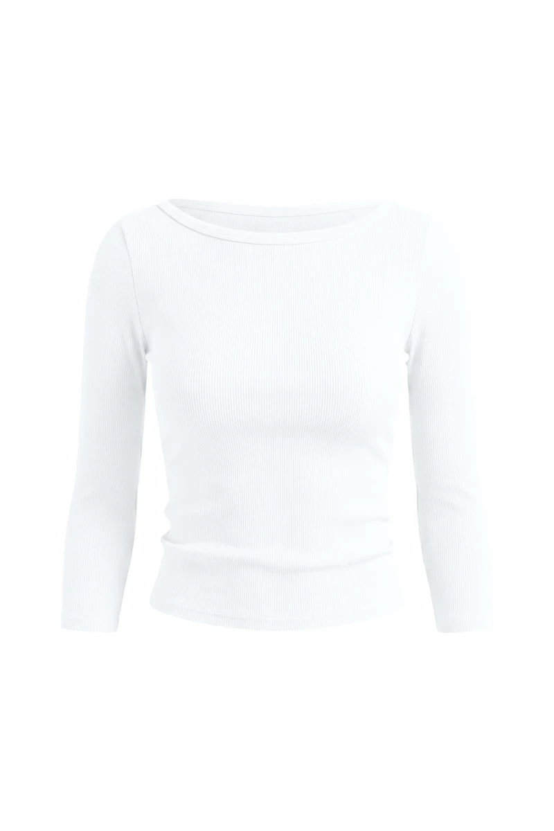 SnatchRib 3/4 Sleeve Top
