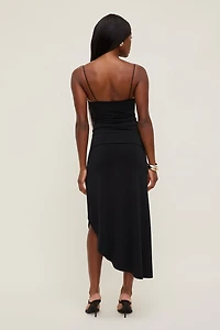 Sculpt Slit Midi Skirt