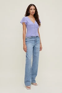 Flutter Sleeve Blouse