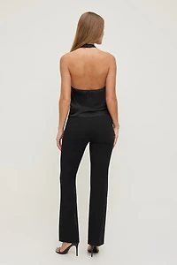 Pantalon ajusté à jambe semi-évasée Frankie