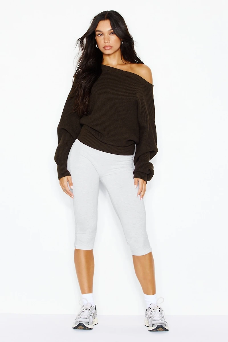 Day Off Asymmetric Sweater