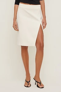 Crepe Midi Skirt