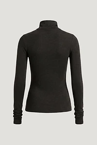 Fitted Turtleneck Top