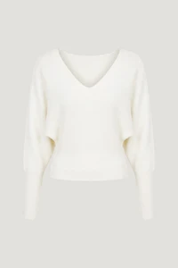 Cinched V Neck Sweater
