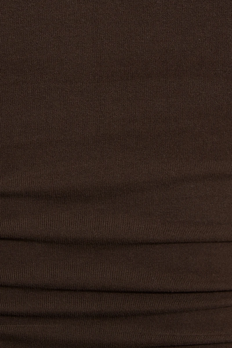 T-shirt écourté à col rond SuperSoft