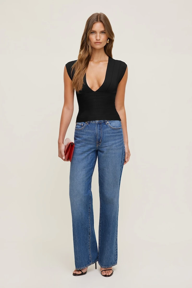 V Neck Bandage Top