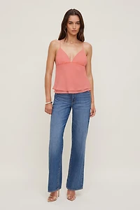 Plunge Babydoll Tank Top