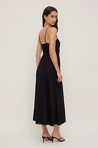 Belle Linen Midi Dress