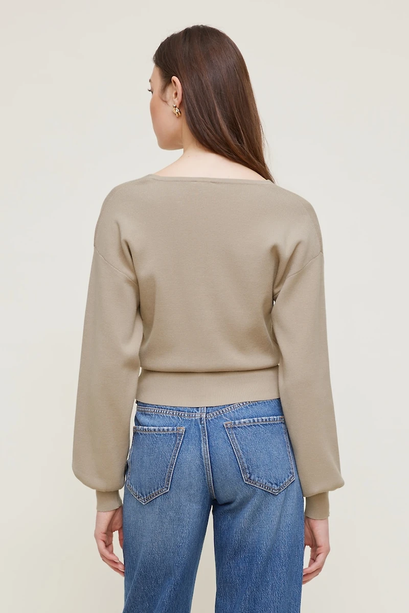 Cardigan à col en V