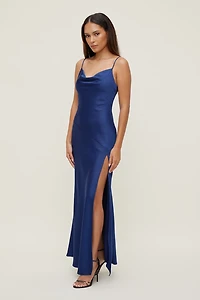 Lucia Satin Maxi Slip Dress