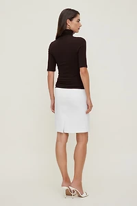 3/4 Sleeve Turtleneck Top
