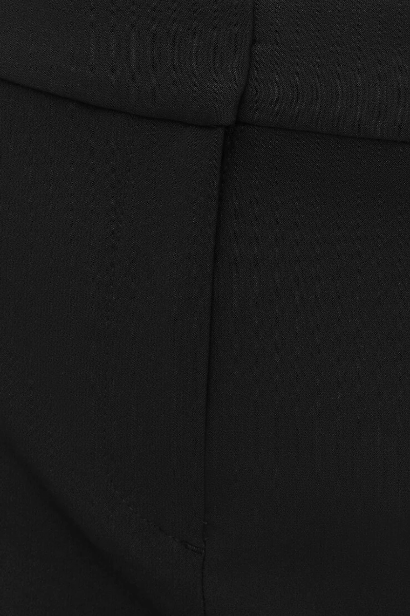 Jupe-culotte taille haute en crêpe