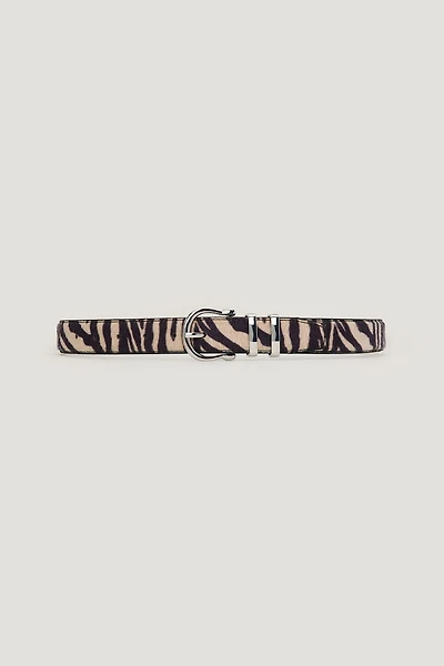 Classic Faux Calf Hair Belt