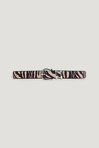 Classic Faux Calf Hair Belt