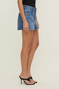 Gia Denim Mini Skort