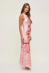 Andy Satin Maxi Dress