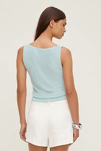 High Shine Sweater Tank Top