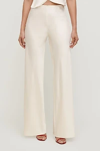 Izzy Wide Leg Satin Pants