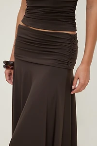 Sculpt Asymmetric Midi Skirt