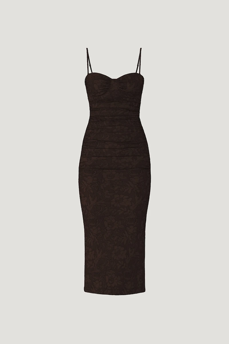 Mona Jacquard Maxi Dress