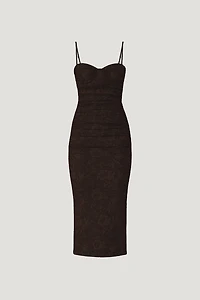 Mona Jacquard Maxi Dress
