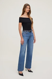 Foldover Off Shoulder Sweater