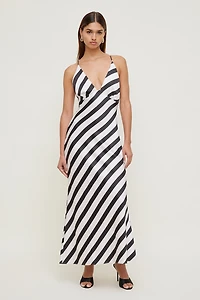 Robe maxi en satin Livia