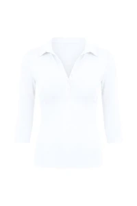 Haut polo à manches 3/4 Sleek