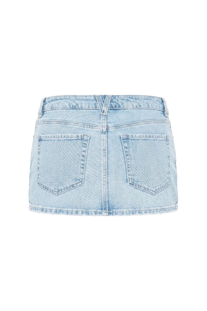 Denim Micro Skort