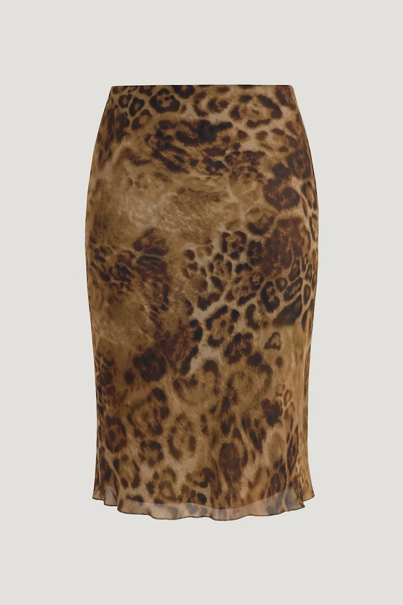 Esther Georgette Midi Skirt