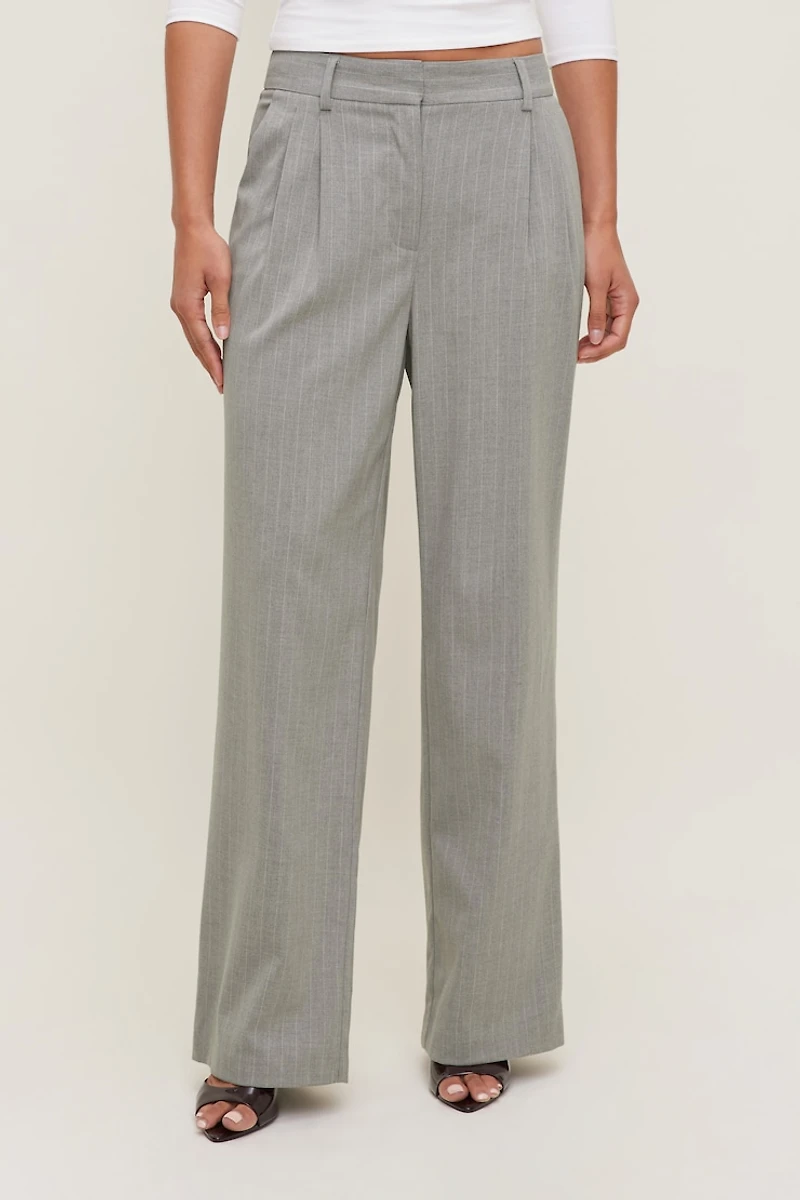 Alex Pinstripe Wide Leg Pants