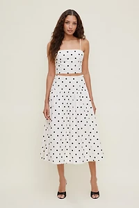 Cropped Poplin Tank Top