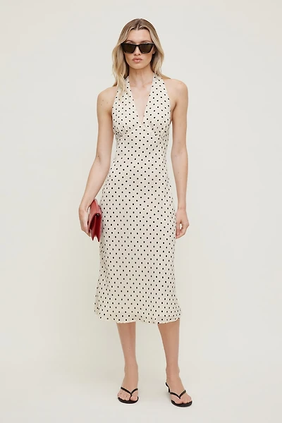 Elena Halter Midi Dress