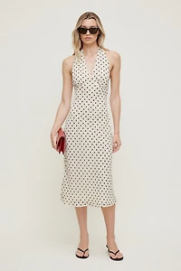 Elena Halter Midi Dress