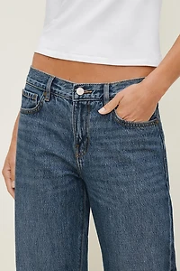 Jules Relaxed Low Rise Straight Leg Jeans