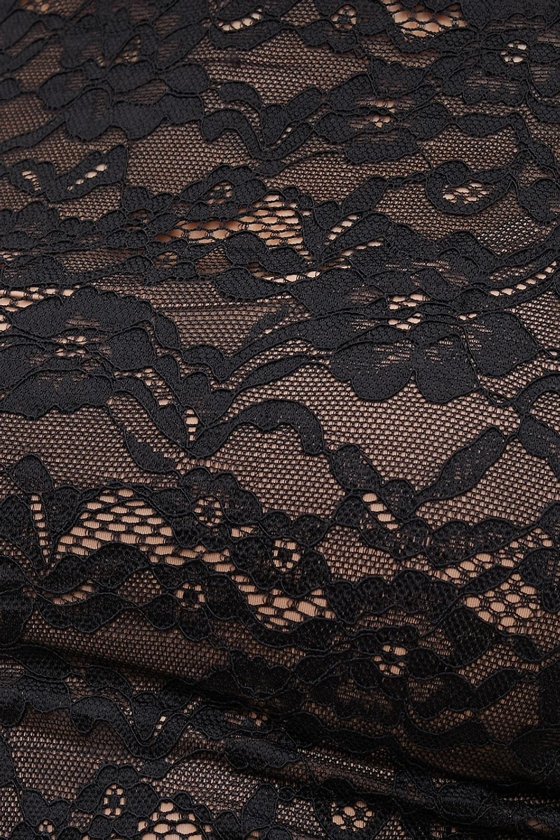 Lace Crewneck Top