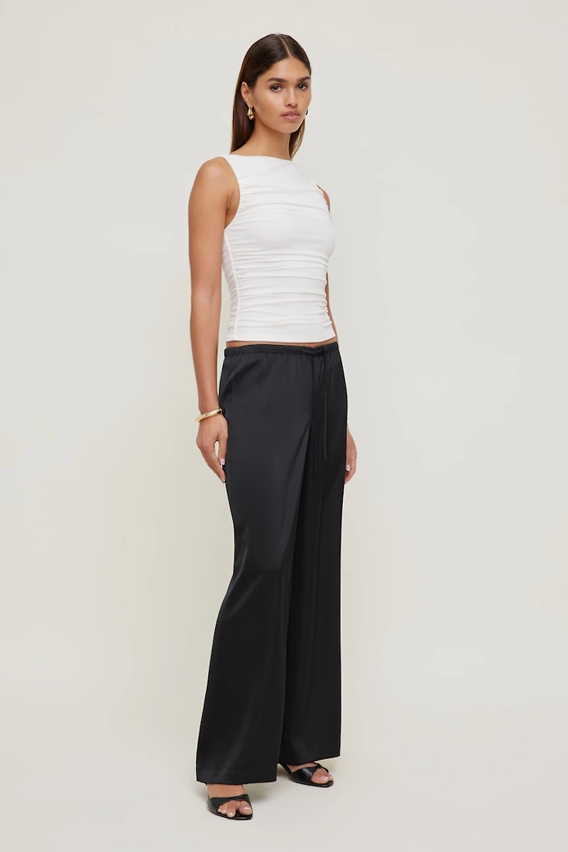 Leo Satin Wide Leg Pants