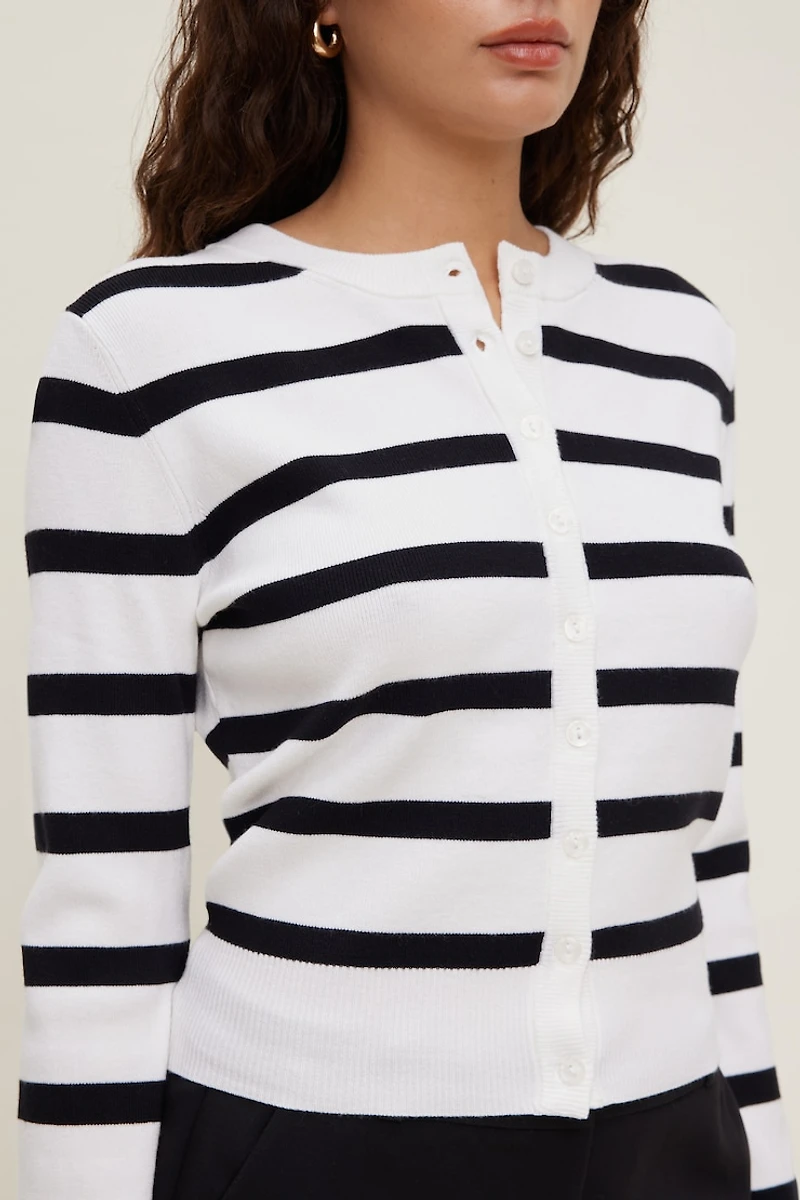 Rebecca Crewneck Cardigan