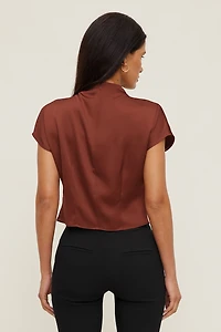 Ella Layered Satin Blouse