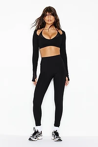 Active Layered Mesh Long Sleeve Top