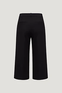Jupe-culotte taille haute en crêpe